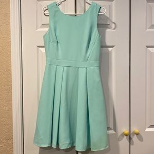 Kate spade bow back teal dress size 6